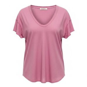 Free People We The Free Scoop Neck T-shirt, Pink, Size Large